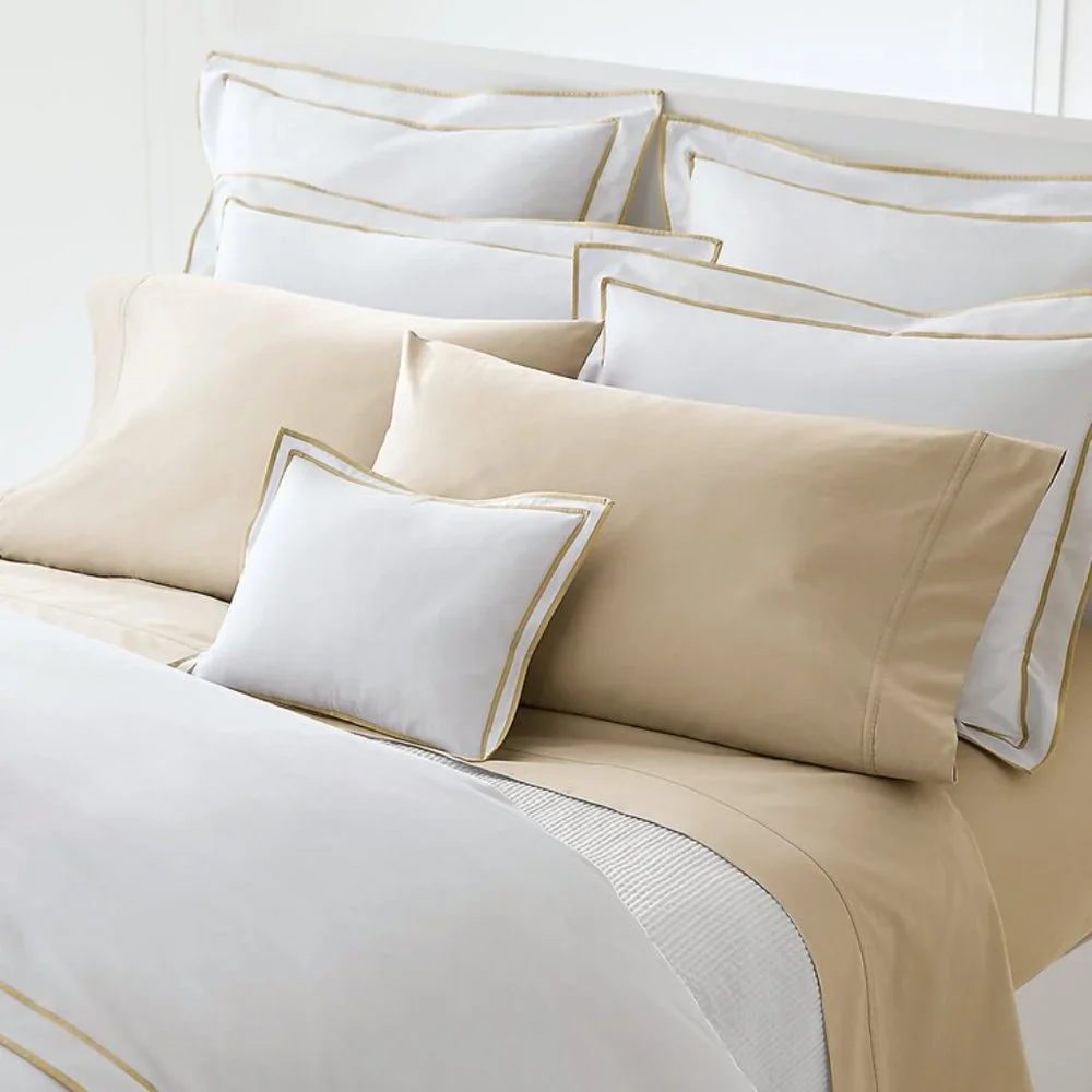 Lauren Ralph Lauren Spencer 475 TC Cotton Sateen 4 pc Sheet Set + 2 Euro Shams
